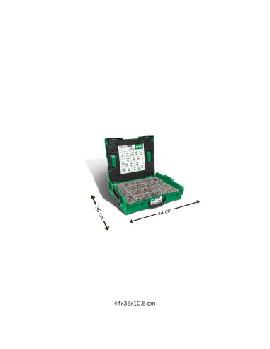 1 x Assortiment van 1070 SPAX gefreesde kop...