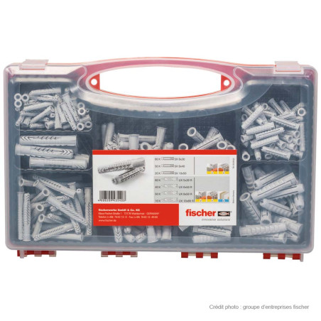 1 x Assortiment van 290 Plug universeel Fischer UX bedraad op SX