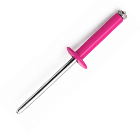 1 x Klinknagel GOSTAR Aluminium Staalstaaf Standaard ronde kop 4X16 RAL4010 teleagenta rose