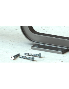 Betonschroeven gefreesde kop TORX 6X100 Wit verzinkt staal 2