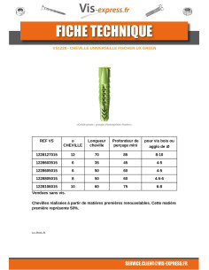 Plug Fischer UX GROENTE 6X35 2