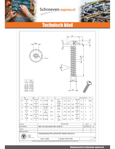 PVC-schroeven Bolkop breed rond Pozi PZ7 4X10 Zwart... 2