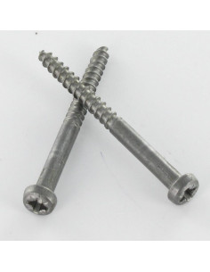 Houtschroeven ronde kop Pozi PZ7 3,5X40 Ruw staal