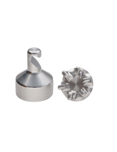 Haak decoratief Aluminium met bevestiging voor gipsplaat...