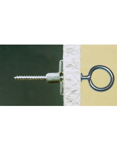 Plug Nylon 8X40 met Oogschroef met kraag 4X45 2
