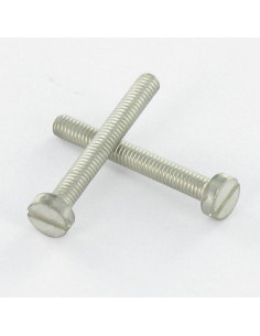 Metalen schroeven Geclaniseerd messing Brede bol...