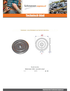 BROCHURE TEKEN ISOLEREND 8X70 Wit verzinkt staal 2