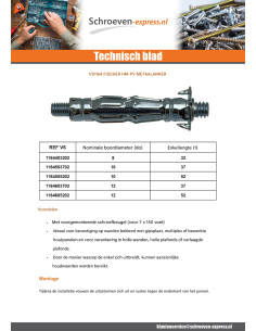Plug metaal Fischer HM-PV 6X52 2