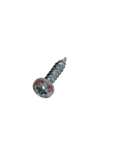 Agglo houtschroeven ronde kop Pozi PZ7 4X20 Wit verzinkt...
