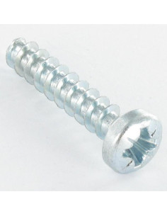 PVC-schroeven cilindrische kop Pozi 6X29 Draadstang 40...