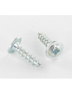 Agglo houtschroeven VBA3 Bolkop breed rond Pozi 4X40 Wit...
