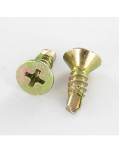 Zelfborende schroef gefreesde kop phillips 2,9 x 9,5 Wit...