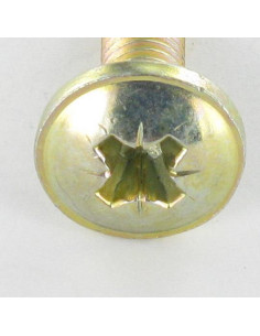 Schroeven Bolkop breed rond Pozi M6X24 kopdiameter 14.5... 2