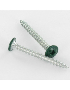 Agglo houtschroeven VBA3 Bolkop breed rond Pozi 4X40 Wit...
