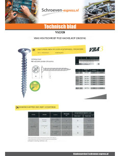 Agglo houtschroeven VBA3 Bolkop breed rond Pozi 4X40 Wit... 2