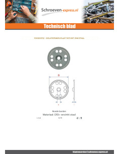 BROCHURE TEKEN ISOLEREND 9X70 Wit verzinkt staal 2