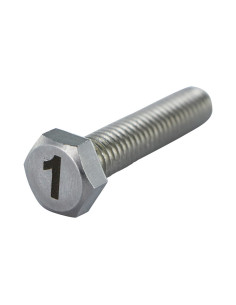 Metalen schroeven zeskantboutenTH 8X35 A4 RVS Graveren...