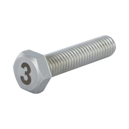 1 x Metalen schroeven zeskantboutenTH 8X35 A4 RVS Graveren FIGUUR 3