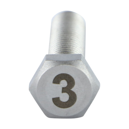 1 x Metalen schroeven zeskantboutenTH 8X35 A4 RVS Graveren FIGUUR 3
