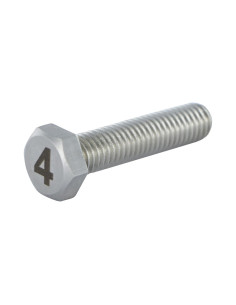 Metalen schroeven zeskantboutenTH 8X35 A4 RVS Graveren...