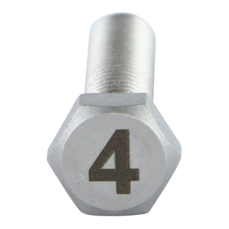 1 x Metalen schroeven zeskantboutenTH 8X35 A4 RVS Graveren FIGUUR 4