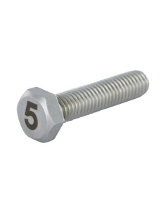 Metalen schroeven zeskantboutenTH 8X35 A4 RVS Graveren...