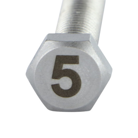1 x Metalen schroeven zeskantboutenTH 8X35 A4 RVS Graveren FIGUUR 5