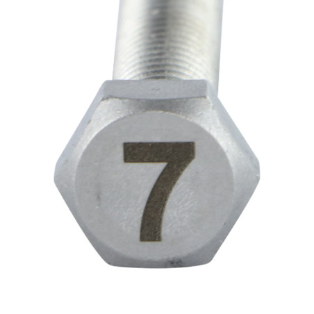 1 x Metalen schroeven zeskantboutenTH 8X35 A4 RVS Graveren FIGUUR 7