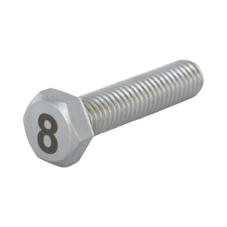 1 x Metalen schroeven zeskantboutenTH 8X35 A4 RVS Graveren FIGUUR 8