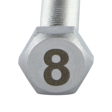 1 x Metalen schroeven zeskantboutenTH 8X35 A4 RVS Graveren FIGUUR 8