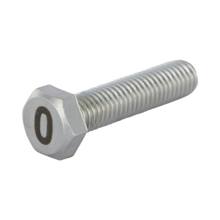 1 x Metalen schroeven zeskantboutenTH 8X35 A4 RVS Graveren FIGUUR 0