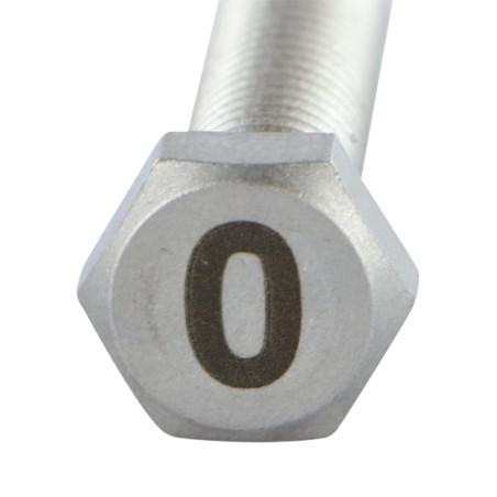 1 x Metalen schroeven zeskantboutenTH 8X35 A4 RVS Graveren FIGUUR 0