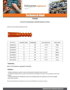 Plug POLYETHYLEEN RAM R 6X30 zonder kraag 2