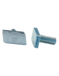 Metalen schroeven T.LOSANGE M8X18 Wit verzinkt staal