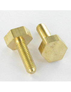 Metalen schroeven Messing zeskantkop TH M3.5X12 tepel...