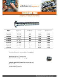 Stang om vast te klinken GOLOCK 8.0 MM bereik 04 Ruw staal 2