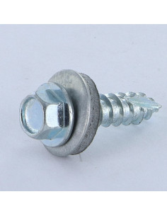 Metaalplaatschroef DO/Z. LCV 6.3X25 Wit verzinkt staal...