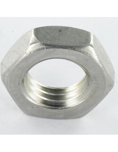 1 x Lage zeskantmoer hm/tegenmoer M16 A4 RVS