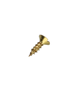 Agglo houtschroeven gefreesde kop split 3,5 x 12 Messing 2