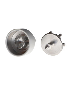 Haak decoratief Aluminium wit met bevestiging voor... 2