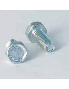 Zelftappende schroef zeskantboutenTH M5X12 Wit verzinkt...