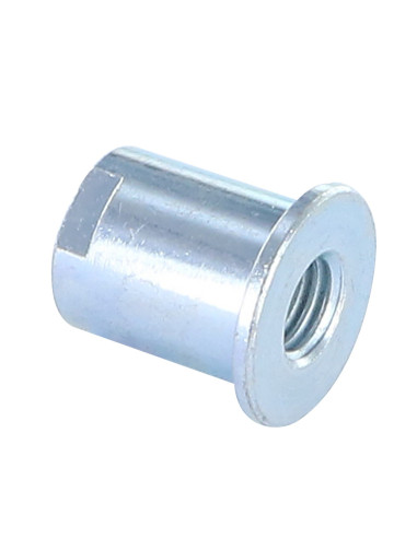 1 x As schouder 22X20 M10 Wit verzinkt staal