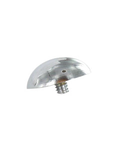 Kopdop rond Messing chroom diameter 15 stang M3
