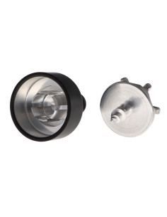 Haak decoratief Aluminium Zwart met bevestiging voor... 2