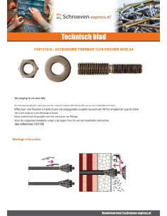 Accessoire THERMAX Fischer 12/16 A4 RVS 2
