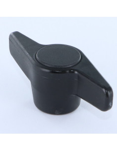Vrouwelijke klemgreep zwart nylon Insert Nylon M10