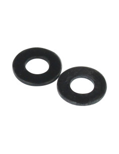 Sluitring plat M4X10X0.8 M Zwart gegalvaniseerd staal