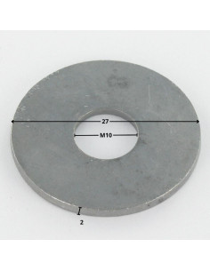Sluitring plat M10X27X2 L hoge corrosiebestendigheid... 2