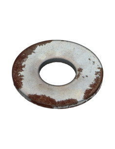 Sluitring plat M10X27X2 L Wit verzinkt staal ROESTIG