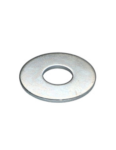 Sluitring plat 18X50X3 Wit verzinkt staal
